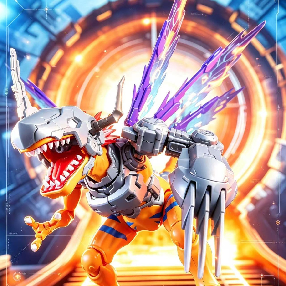 Bandai Gundam Hg - Model Jws KO FRSDigimon Metal Greymon,