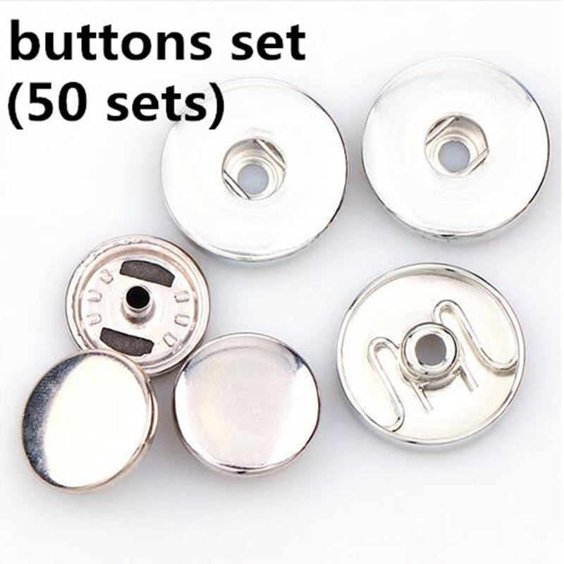 Snap Fastener Set - 50 zestawów 12mm/18mm zestawów zatrzasków do