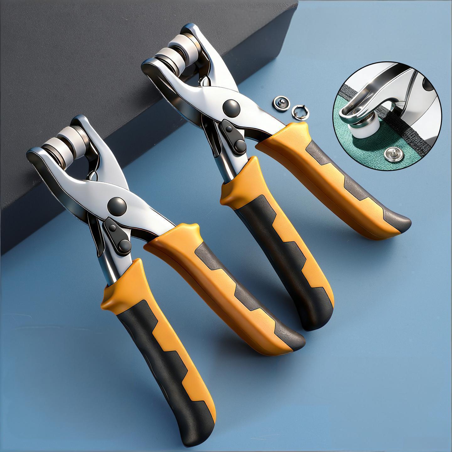 Snap Fastener Set - Zestaw ręcznych szczypiec do mocowania zatrzasków,