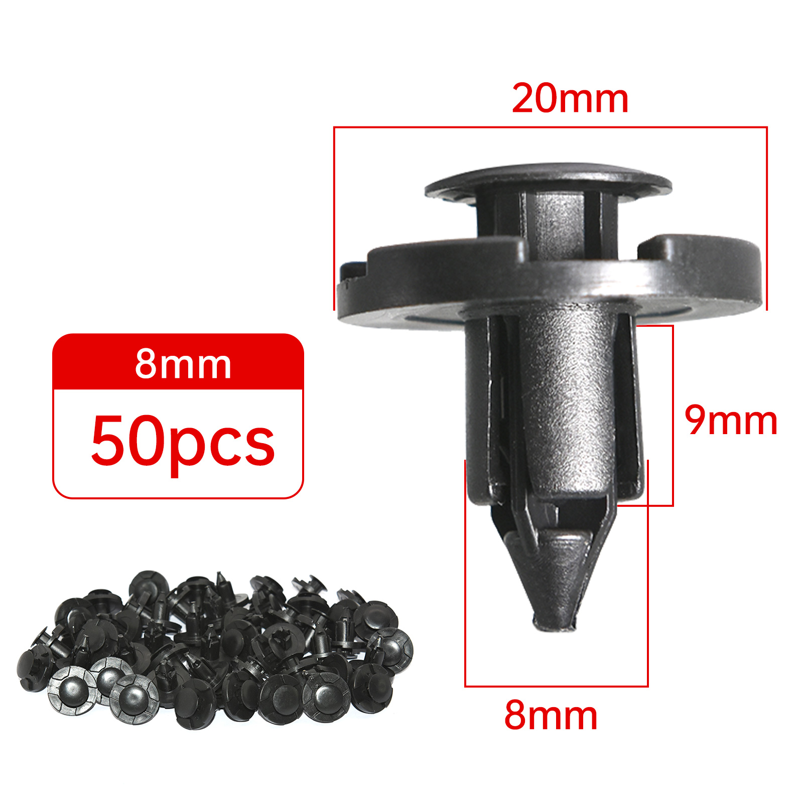 50 szt. Klipsów samochodowych  – Snap Fastener Set recenzja i cena