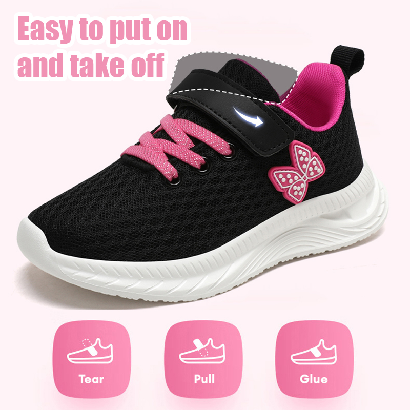 Dziewczęce sportowe buty do bi – Velcro Hook Loop recenzja i cena