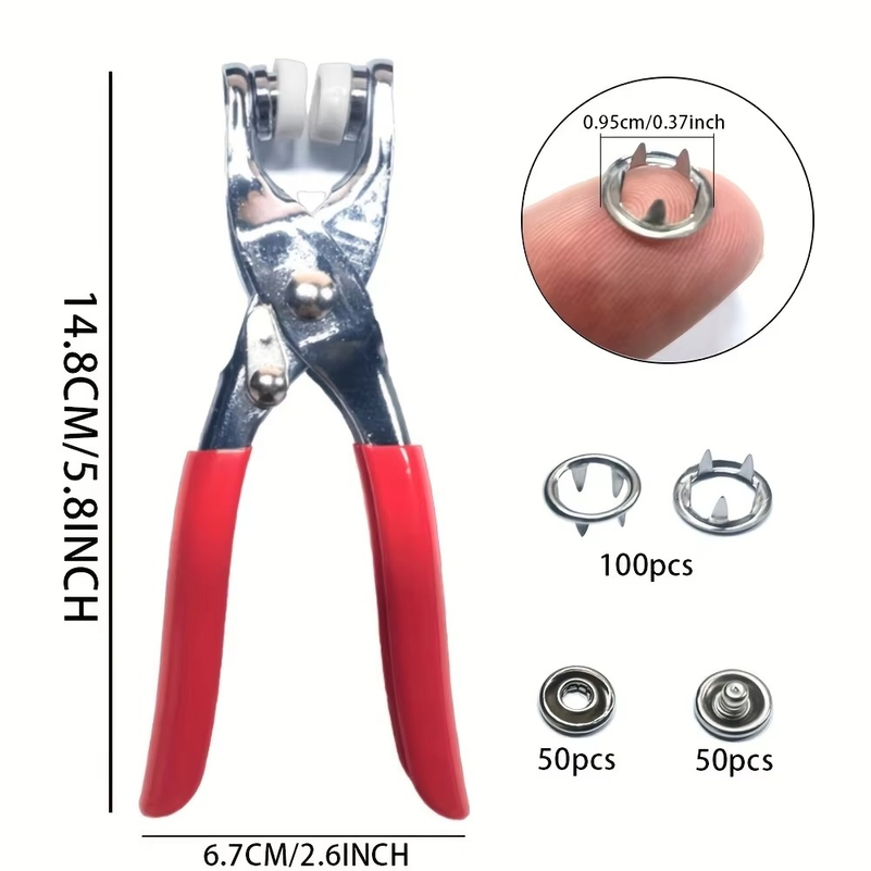 200 sztuk metalowych guzików d – Snap Fastener Set recenzja i cena