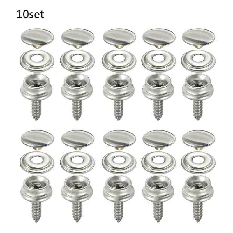 10 zestawów zatrzasków ze stal – Snap Fastener Set recenzja i cena