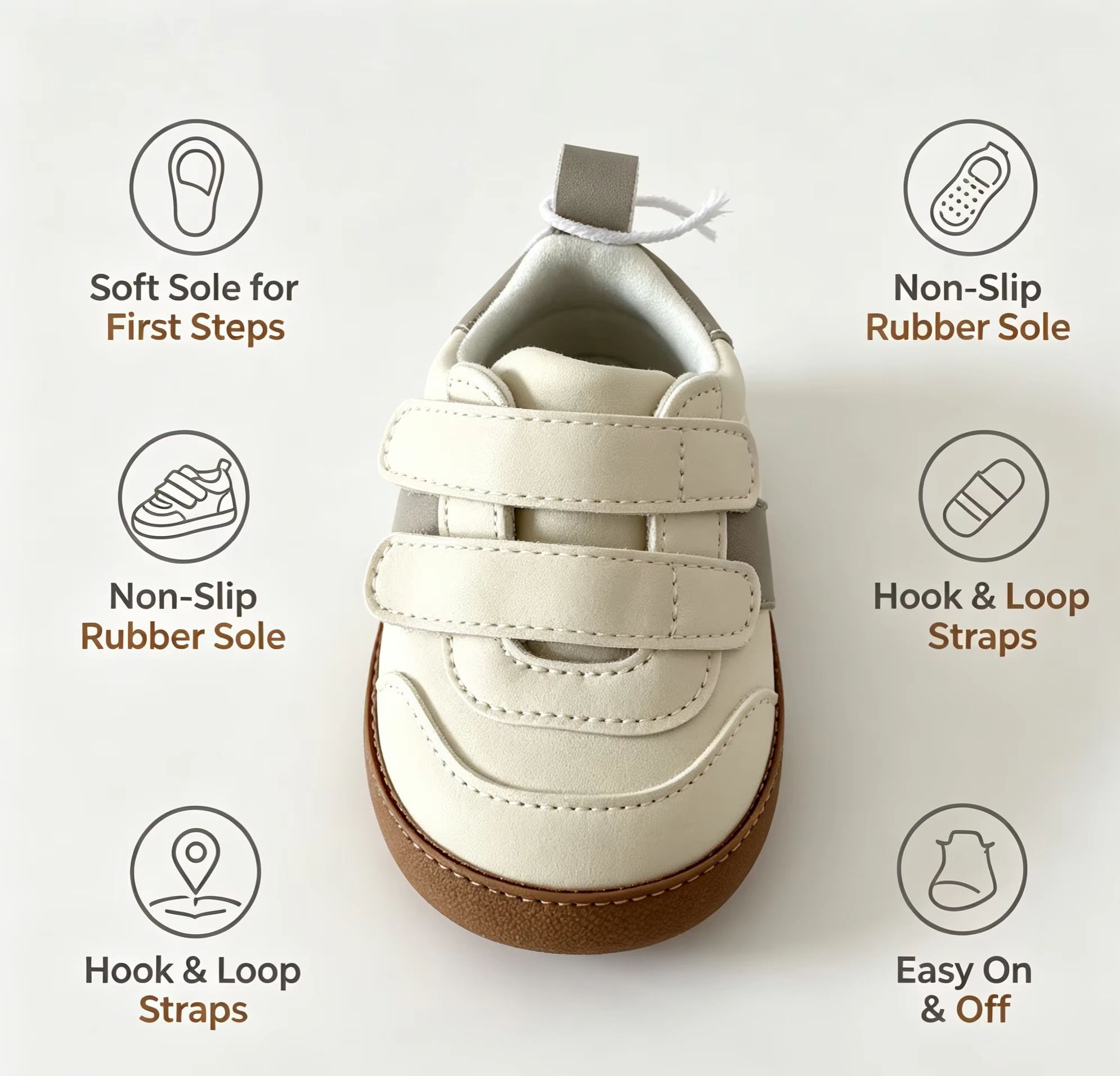 Oddler Butki Dziecięce z Miękk – Velcro Hook Loop recenzja i cena